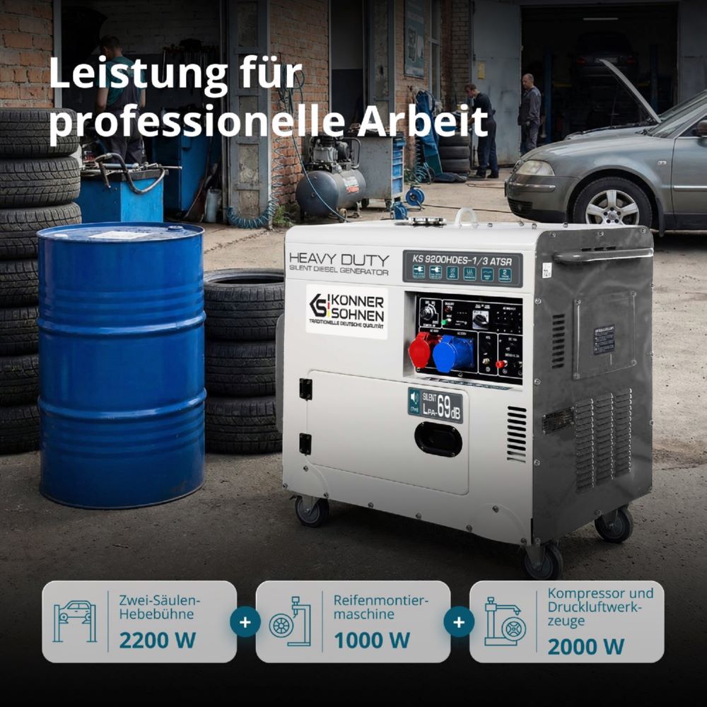 Produktbild Könner & Söhnen Diesel-Generator  KS 9200HDES-1/3 ATSR (EURO V) bild 7