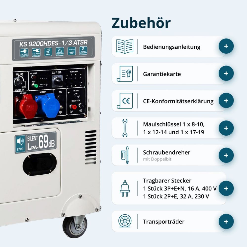 Produktbild Könner & Söhnen Diesel-Generator  KS 9200HDES-1/3 ATSR (EURO V) bild 8