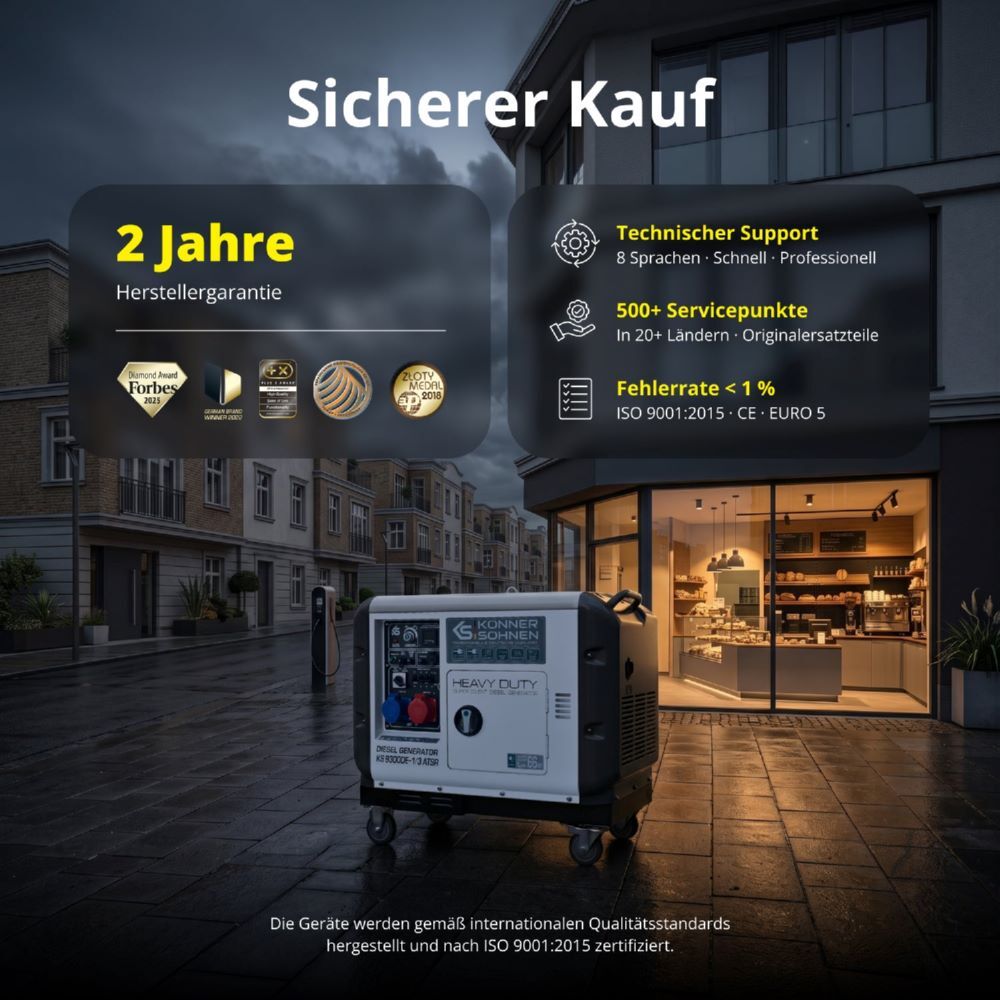 Produktbild Könner & Söhnen Diesel-Generator  KS 9300DE-1/3 ATSR (EURO V) bild 9