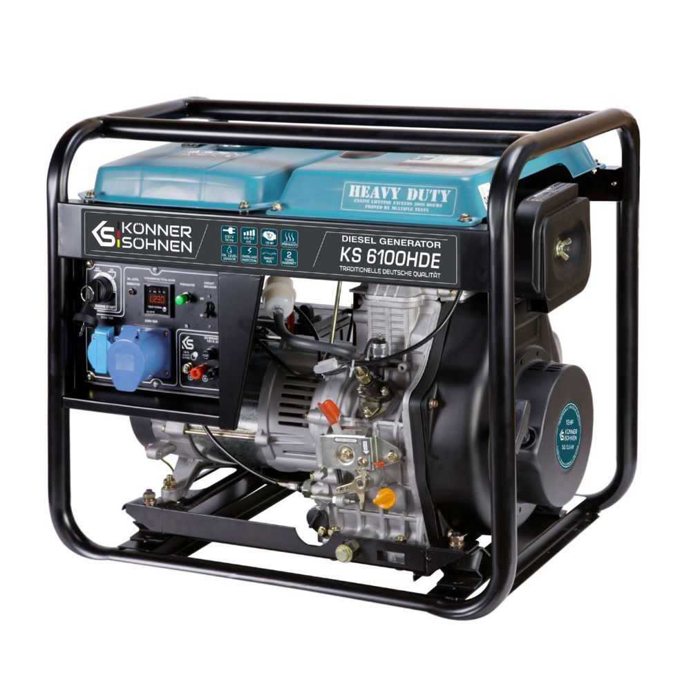 Produktbild Könner & Söhnen Diesel-Generator  KS 6100HDE (EURO V) bild 2
