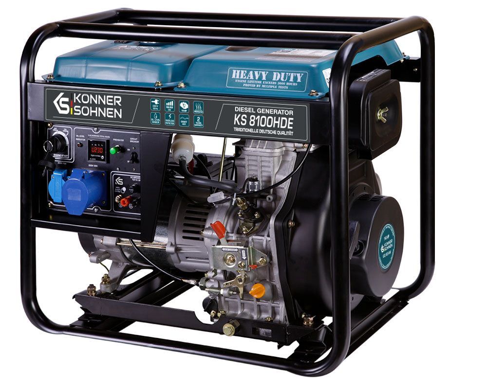 Produktbild Könner & Söhnen Diesel-Generator  KS 8100HDE (EURO V) bild 2