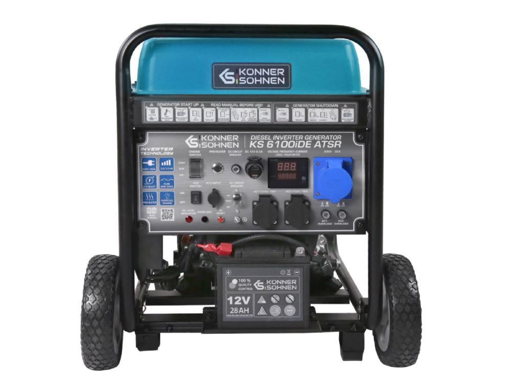 Produktbild Könner & Söhnen Diesel-Inverter-Generator KS 6100iD? ATSR bild 2