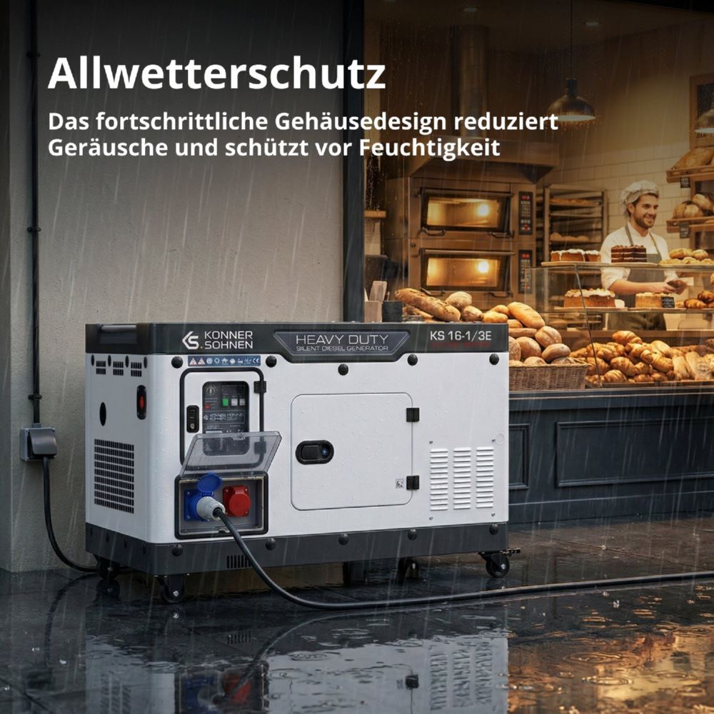 Produktbild Könner & Söhnen Dieselgenerator KS 16-1/3E bild 3