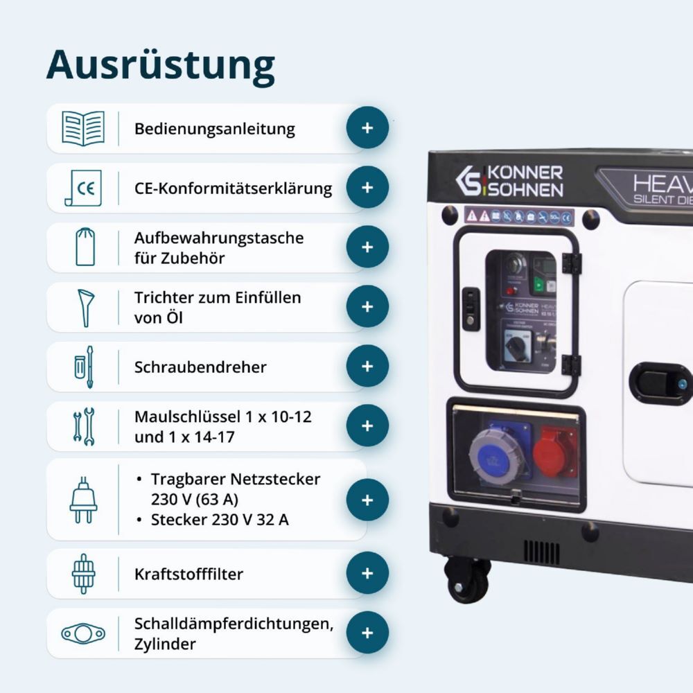Produktbild Könner & Söhnen Dieselgenerator KS 16-1/3E bild 8