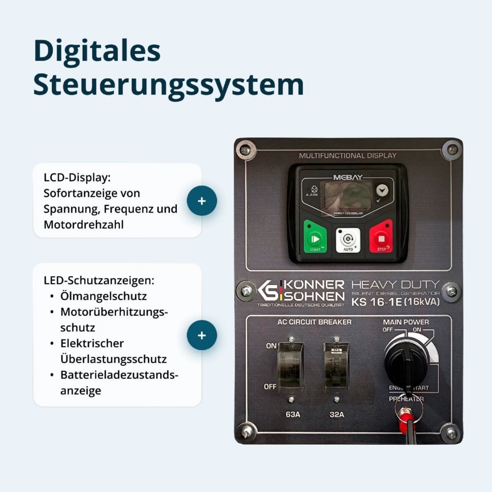Produktbild Könner & Söhnen Dieselgenerator KS 16-1E bild 4