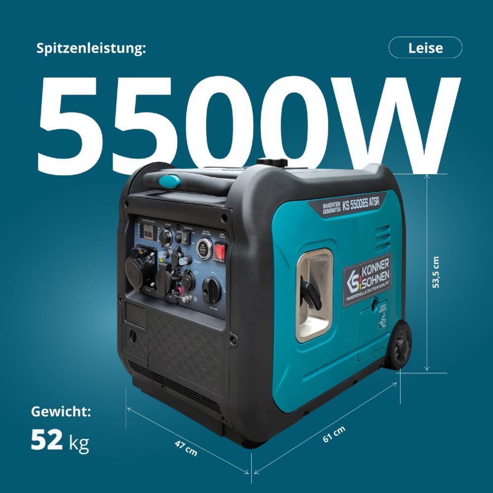 Produktbild Könner & Söhnen Inverter-Generator KS 5500iE S ATSR bild 2