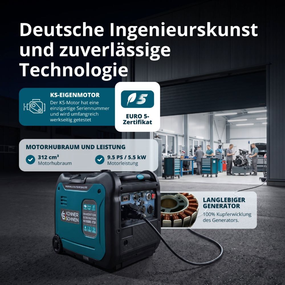 Produktbild Könner & Söhnen Inverter-Generator KS 5500iE S ATSR bild 6