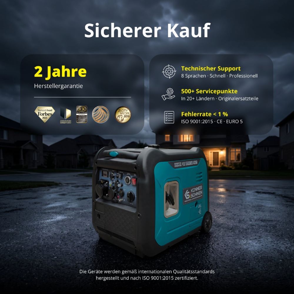 Produktbild Könner & Söhnen Inverter-Generator KS 5500iE S ATSR bild 9
