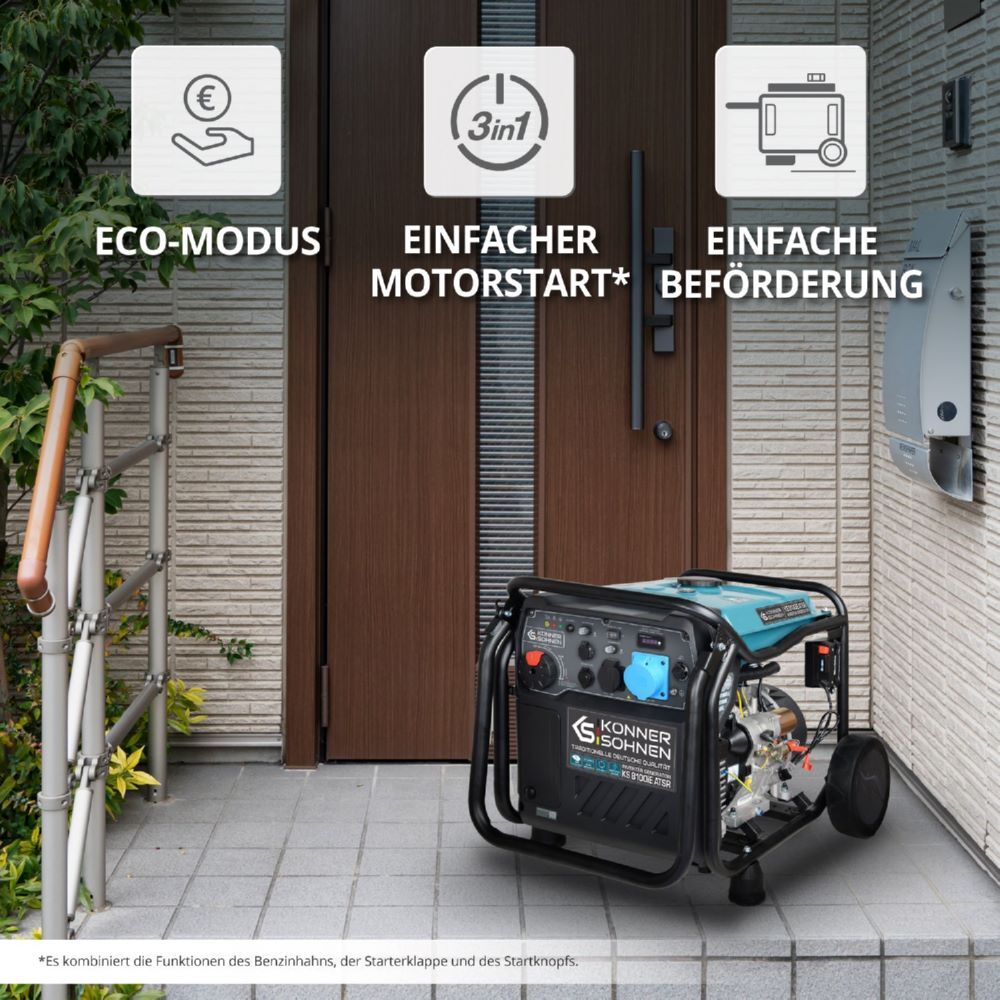 Produktbild Könner & Söhnen Inverter-Generator KS 8100iE ATSR bild 12