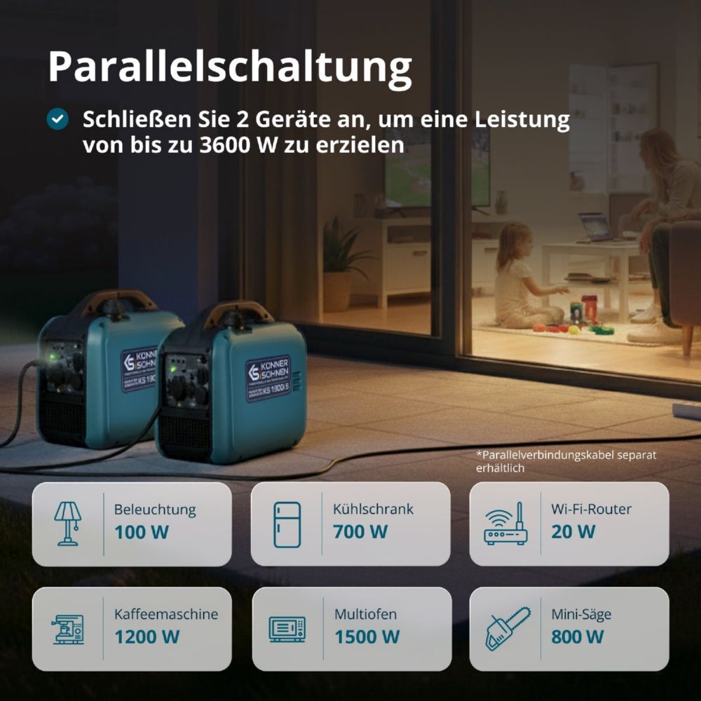 Produktbild Könner & Söhnen Inverter-Generator KS 1900i S bild 9