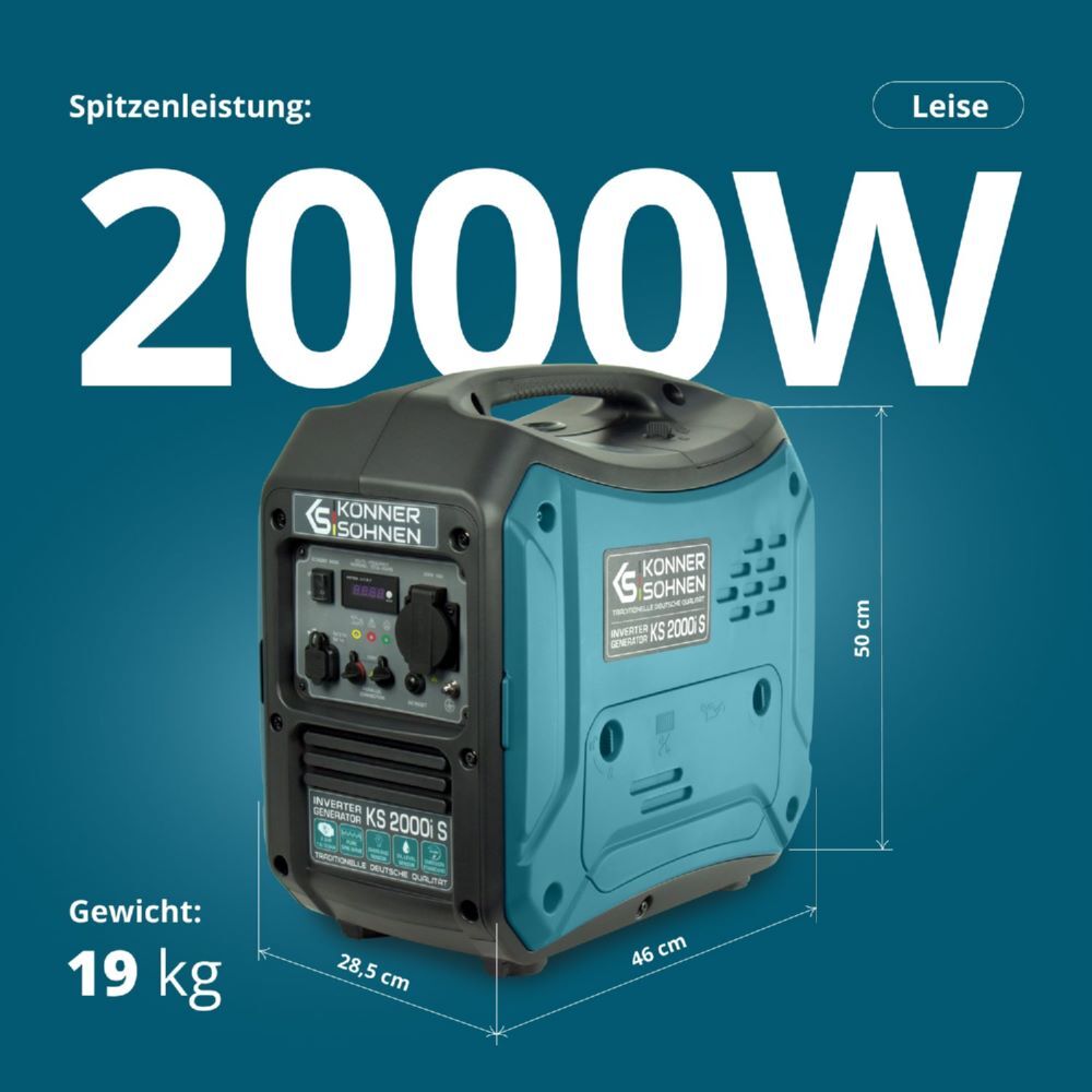 Produktbild Könner & Söhnen Inverter-Generator KS 2000i S bild 2