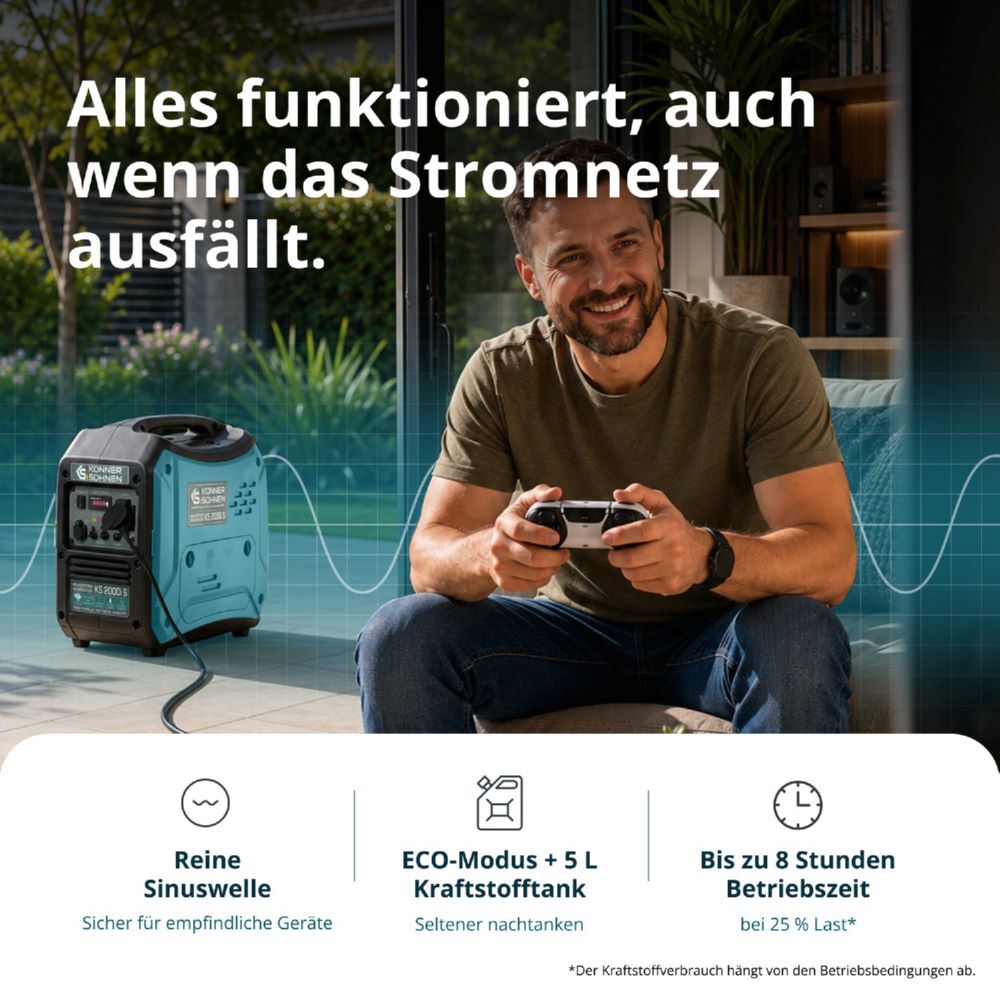 Produktbild Könner & Söhnen Inverter-Generator KS 2000i S bild 3