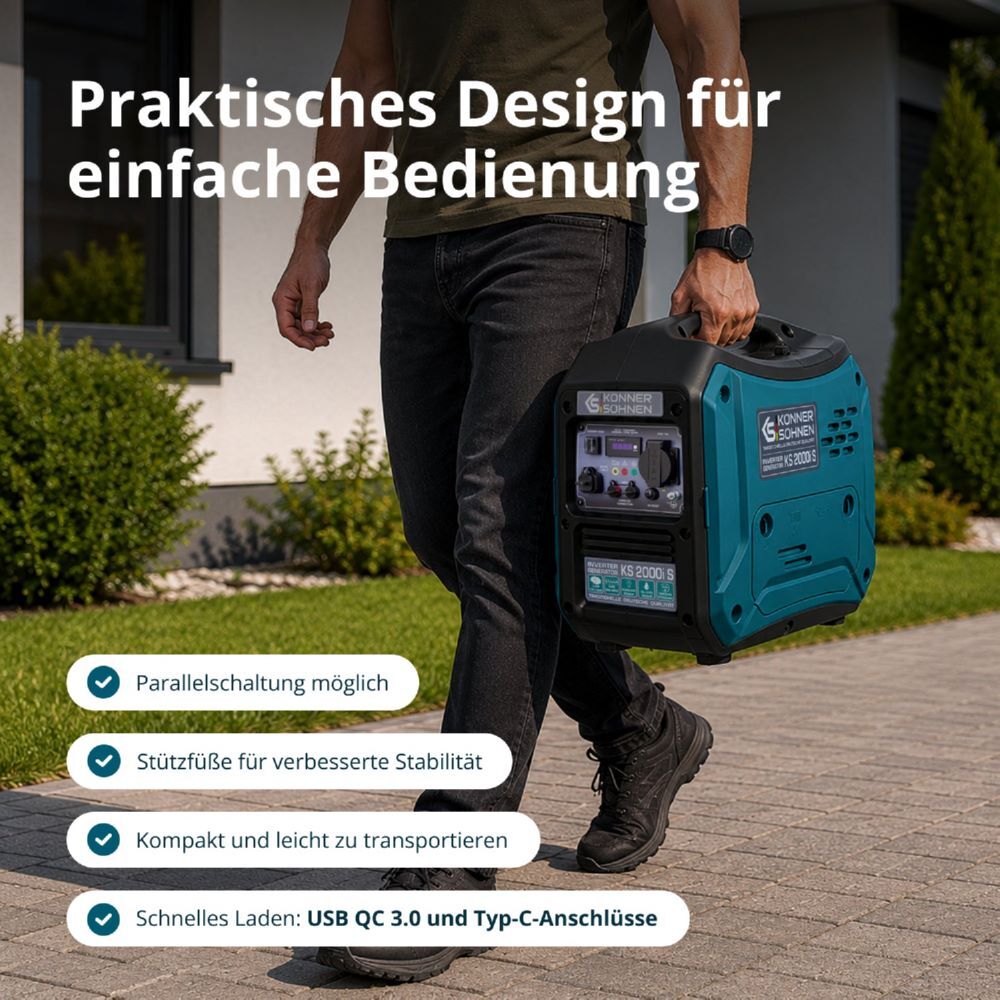 Produktbild Könner & Söhnen Inverter-Generator KS 2000i S bild 5