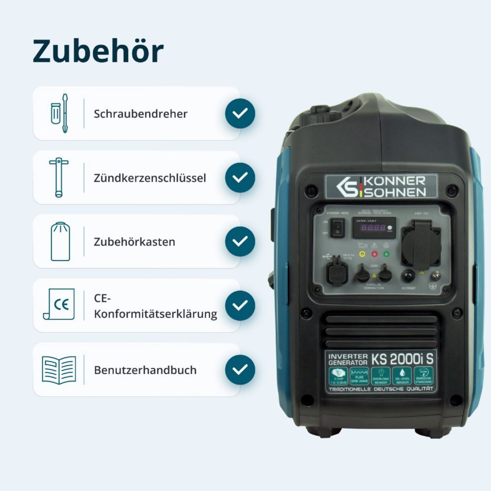 Produktbild Könner & Söhnen Inverter-Generator KS 2000i S bild 8