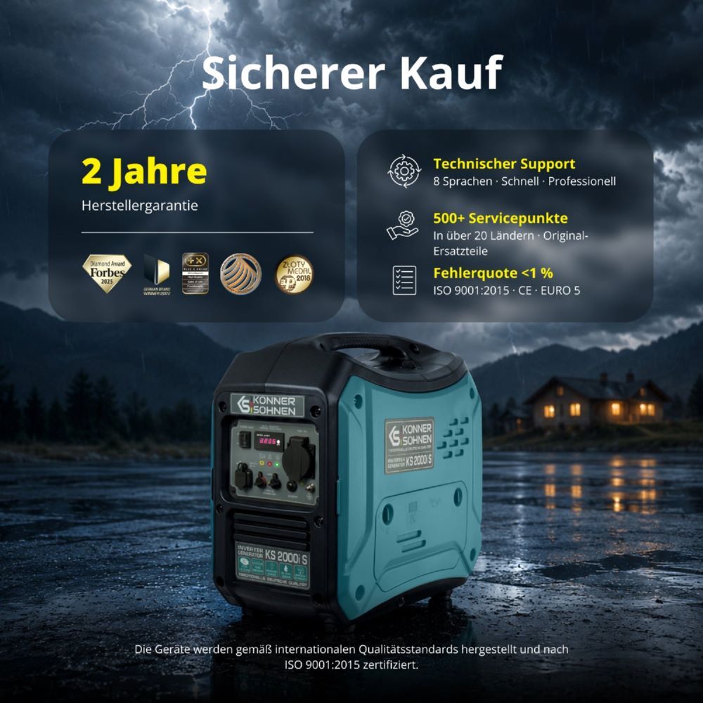 Produktbild Könner & Söhnen Inverter-Generator KS 2000i S bild 9