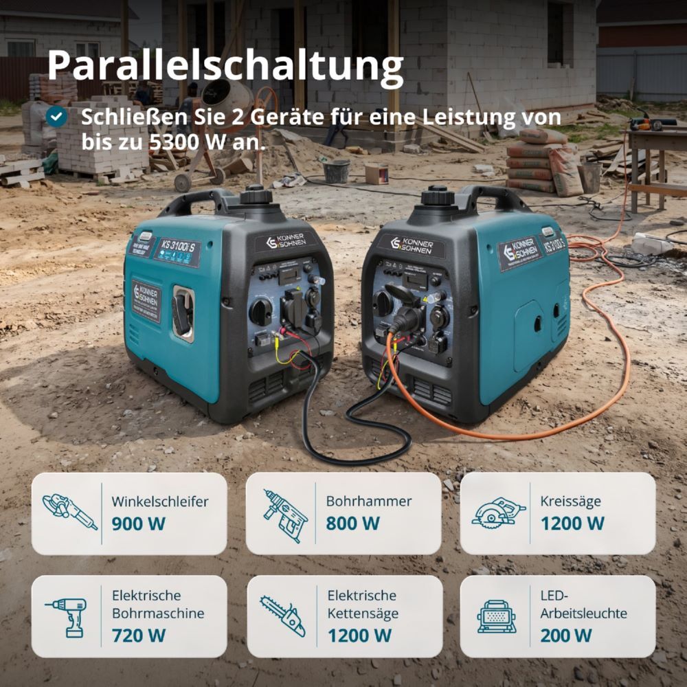 Produktbild Könner & Söhnen Inverter-Generator KS 3100i S bild 6