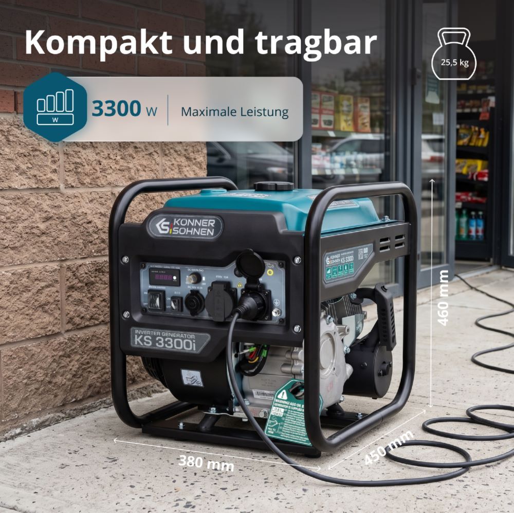 Produktbild Könner & Söhnen Inverter-Generator KS 3300i bild 3