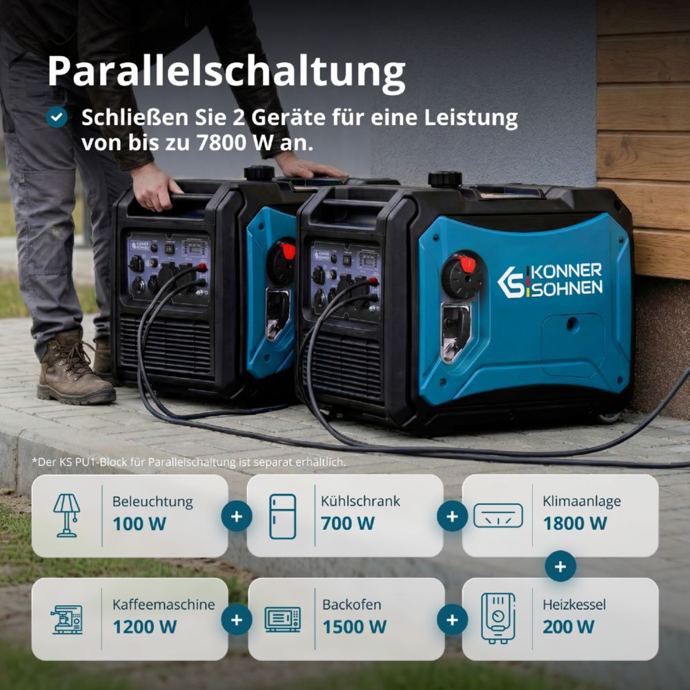 Produktbild Könner & Söhnen Inverter-Generator KS 4000iE S bild 10