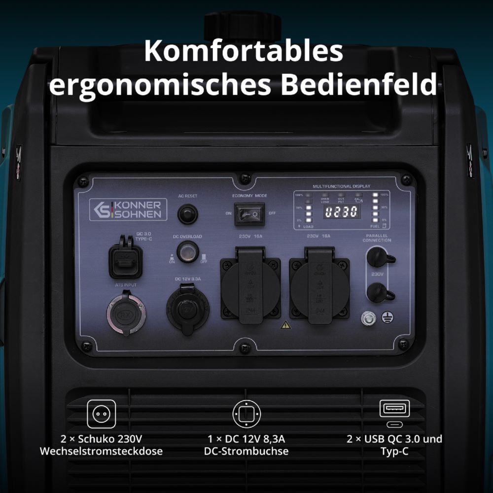 Produktbild Könner & Söhnen Inverter-Generator KS 4000iE S bild 13