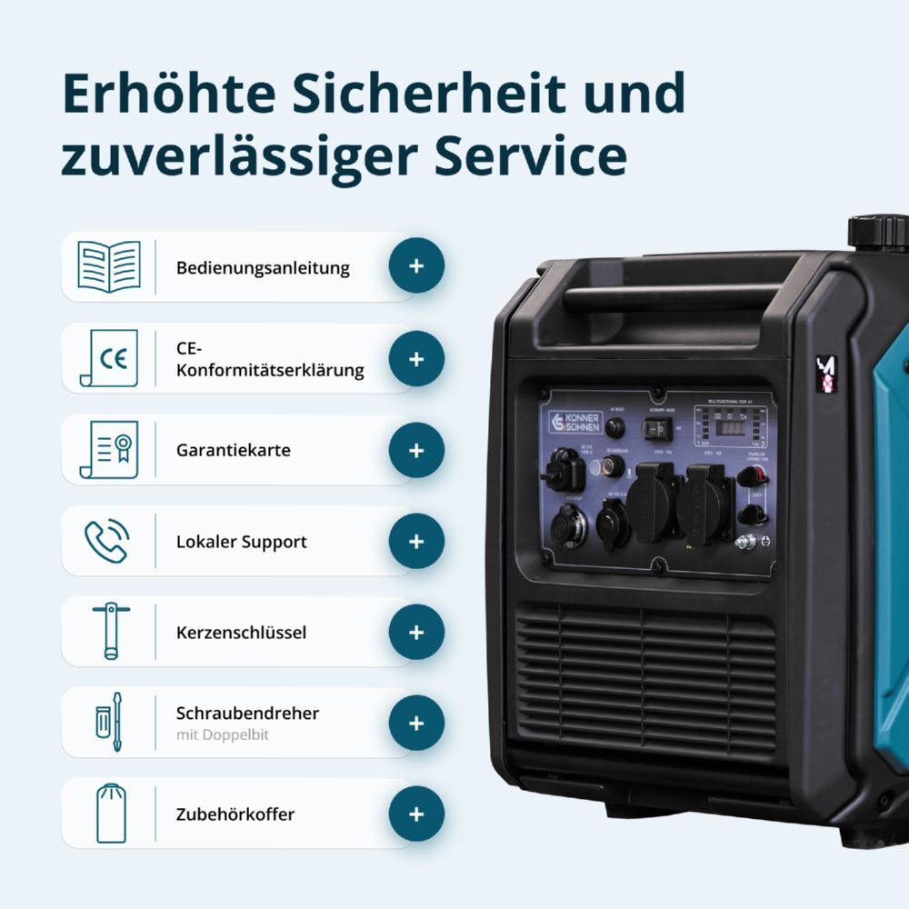 Produktbild Könner & Söhnen Inverter-Generator KS 4000iE S bild 14