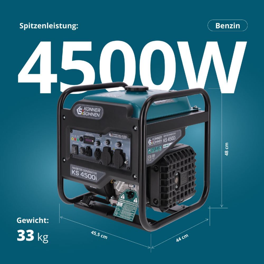 Produktbild Könner & Söhnen Inverter-Generator KS 4500i bild 2