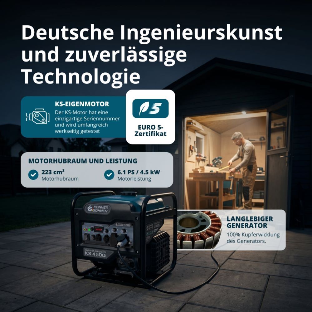Produktbild Könner & Söhnen Inverter-Generator KS 4500i bild 6