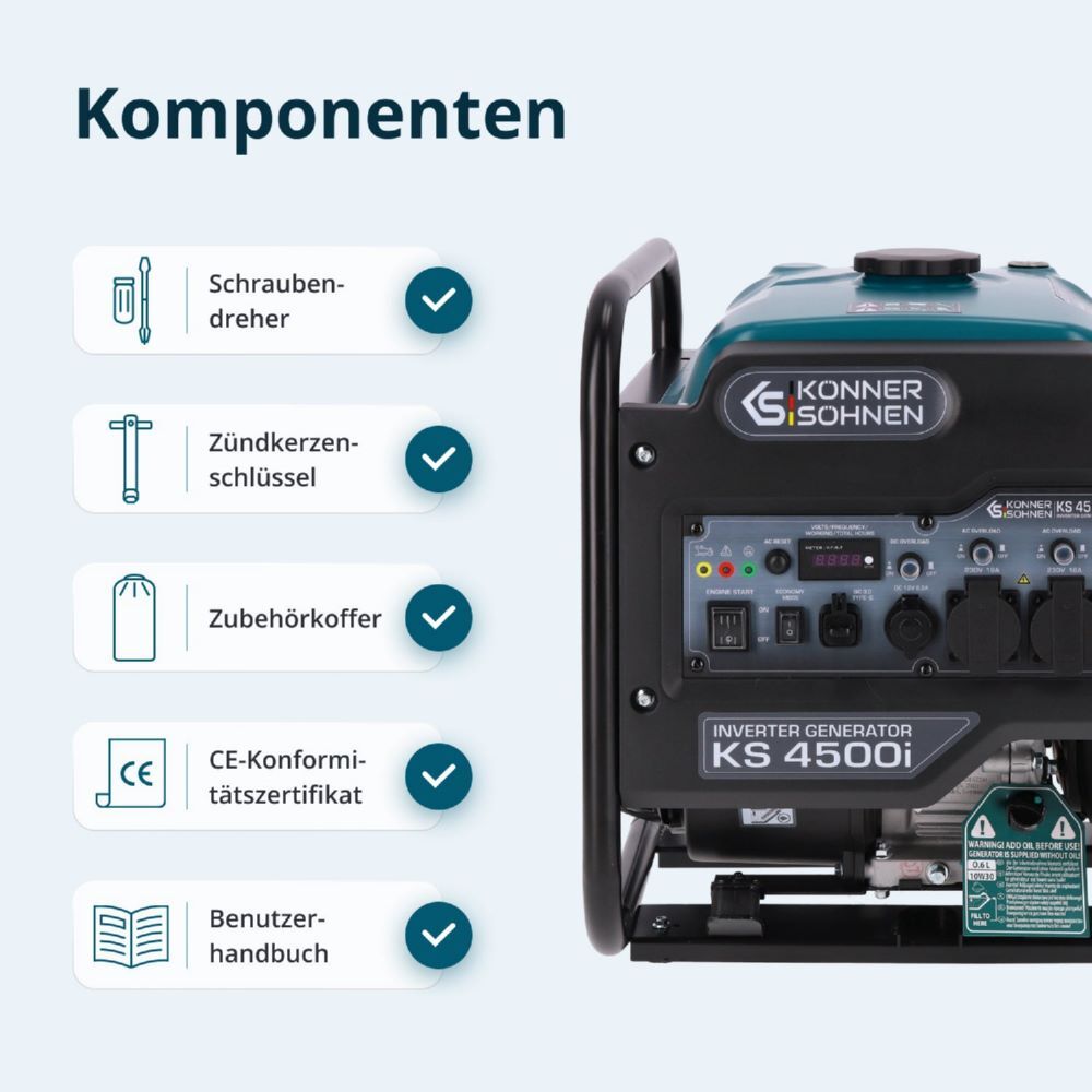 Produktbild Könner & Söhnen Inverter-Generator KS 4500i bild 8