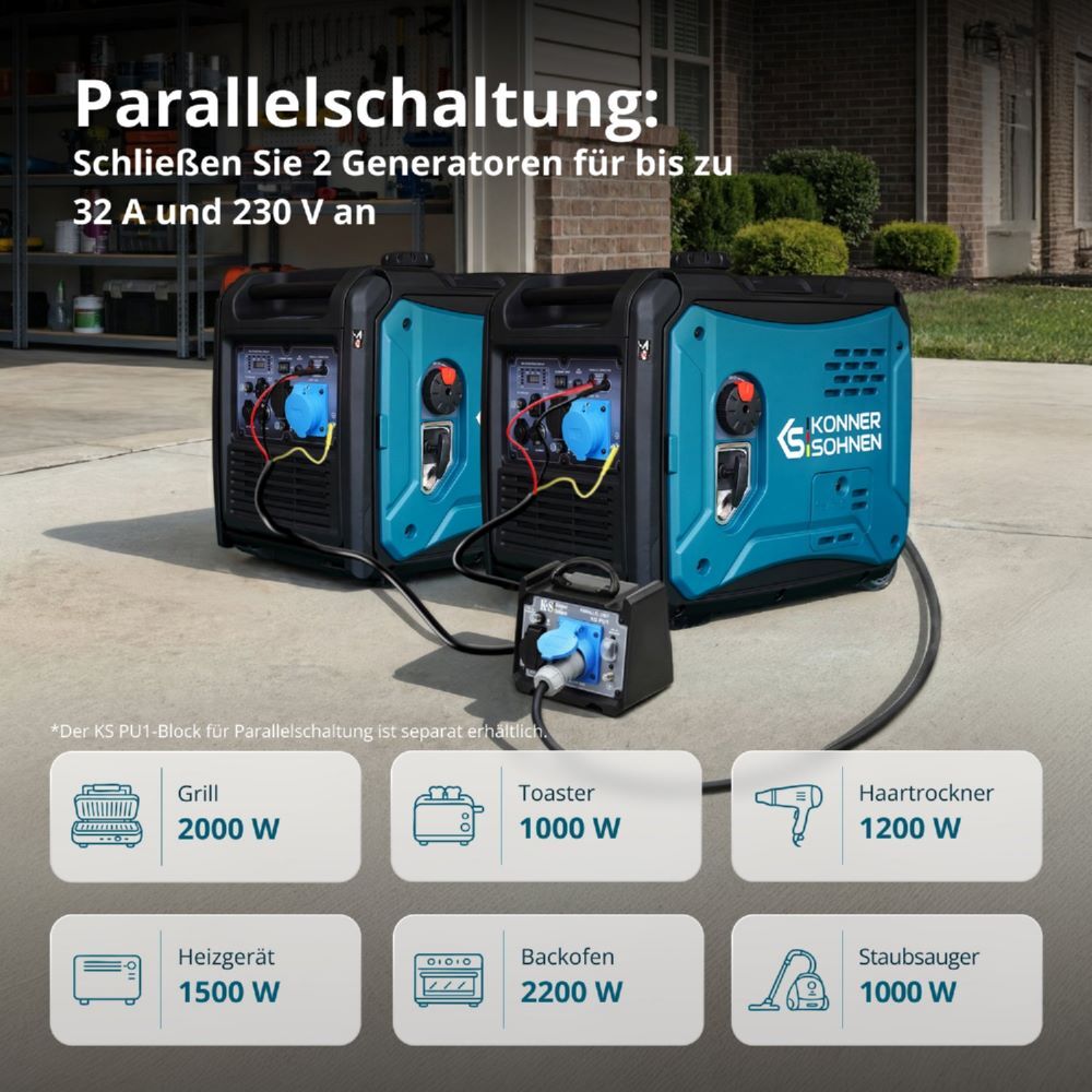 Produktbild Könner & Söhnen Inverter-Generator KS 6000iE S bild 14