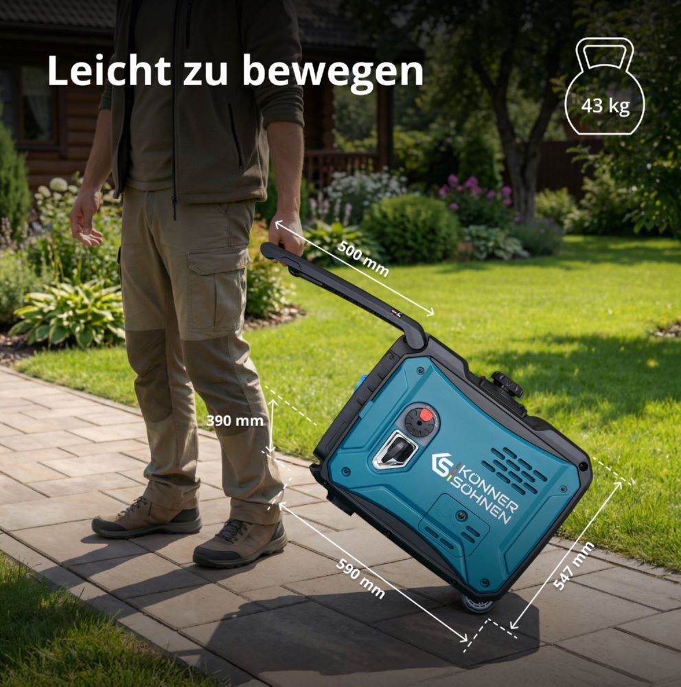 Produktbild Könner & Söhnen Inverter-Generator KS 6000iE S bild 9