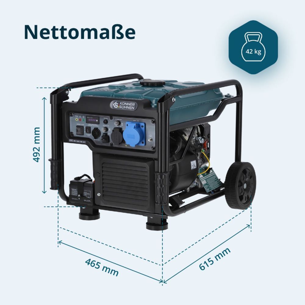 Produktbild Könner & Söhnen Inverter Generator KS 6500iE bild 9