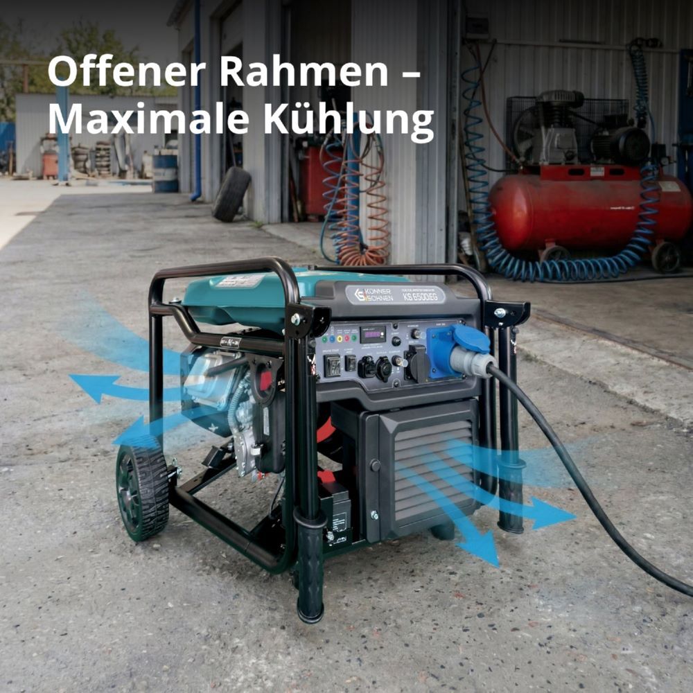 Produktbild Könner & Söhnen Inverter Generator KS 6500iEG (Benzin/Gas) bild 4