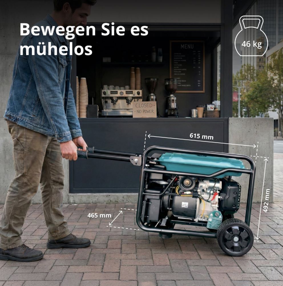 Produktbild Könner & Söhnen Inverter Generator KS 6500iEG (Benzin/Gas) bild 8