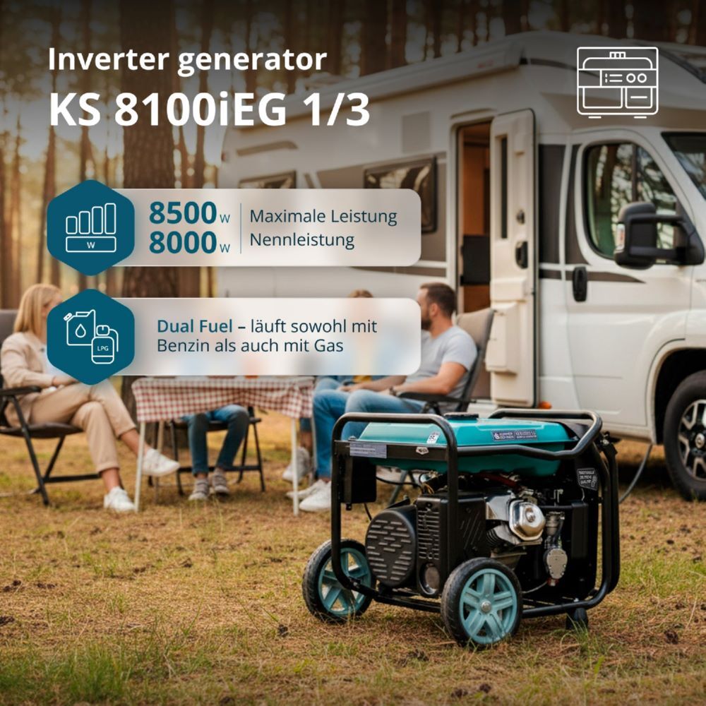 Produktbild Könner & Söhnen Inverter-Generator KS 8100iEG 1/3 bild 2