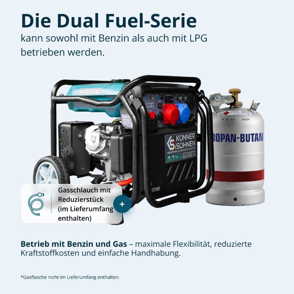 Produktbild Könner & Söhnen Inverter-Generator KS 8100iEG 1/3 bild 3