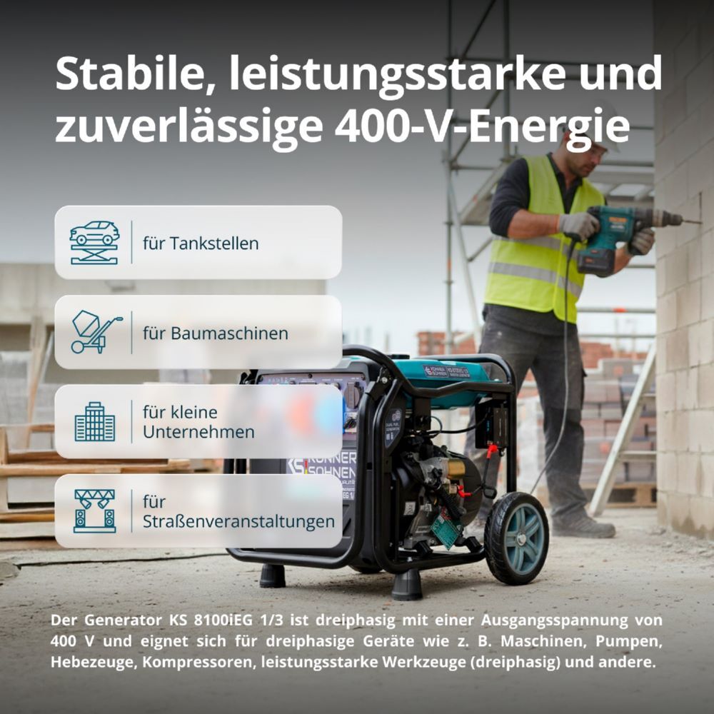 Produktbild Könner & Söhnen Inverter-Generator KS 8100iEG 1/3 bild 4