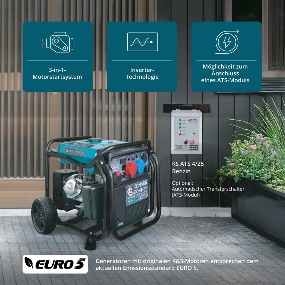 Produktbild Könner & Söhnen Inverter-Stromerzeuger KS 8100iE 1/3 ATSR bild 5
