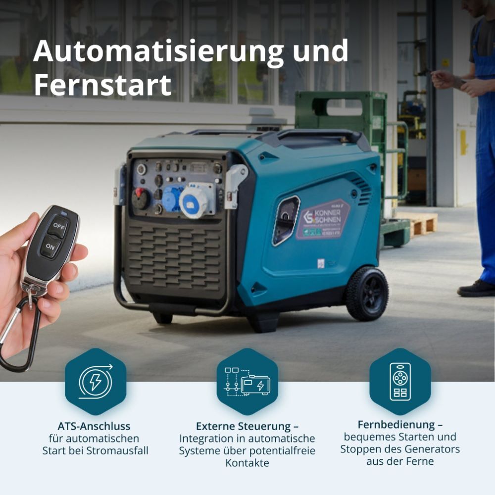 Produktbild Könner & Söhnen Invertergenerator KS 9500iE S ATSR bild 6