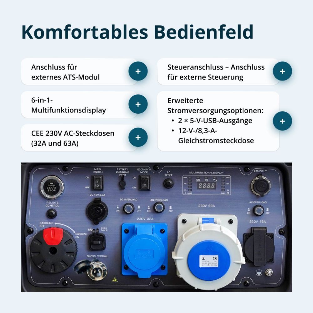 Produktbild Könner & Söhnen Invertergenerator KS 9500iE S ATSR bild 7