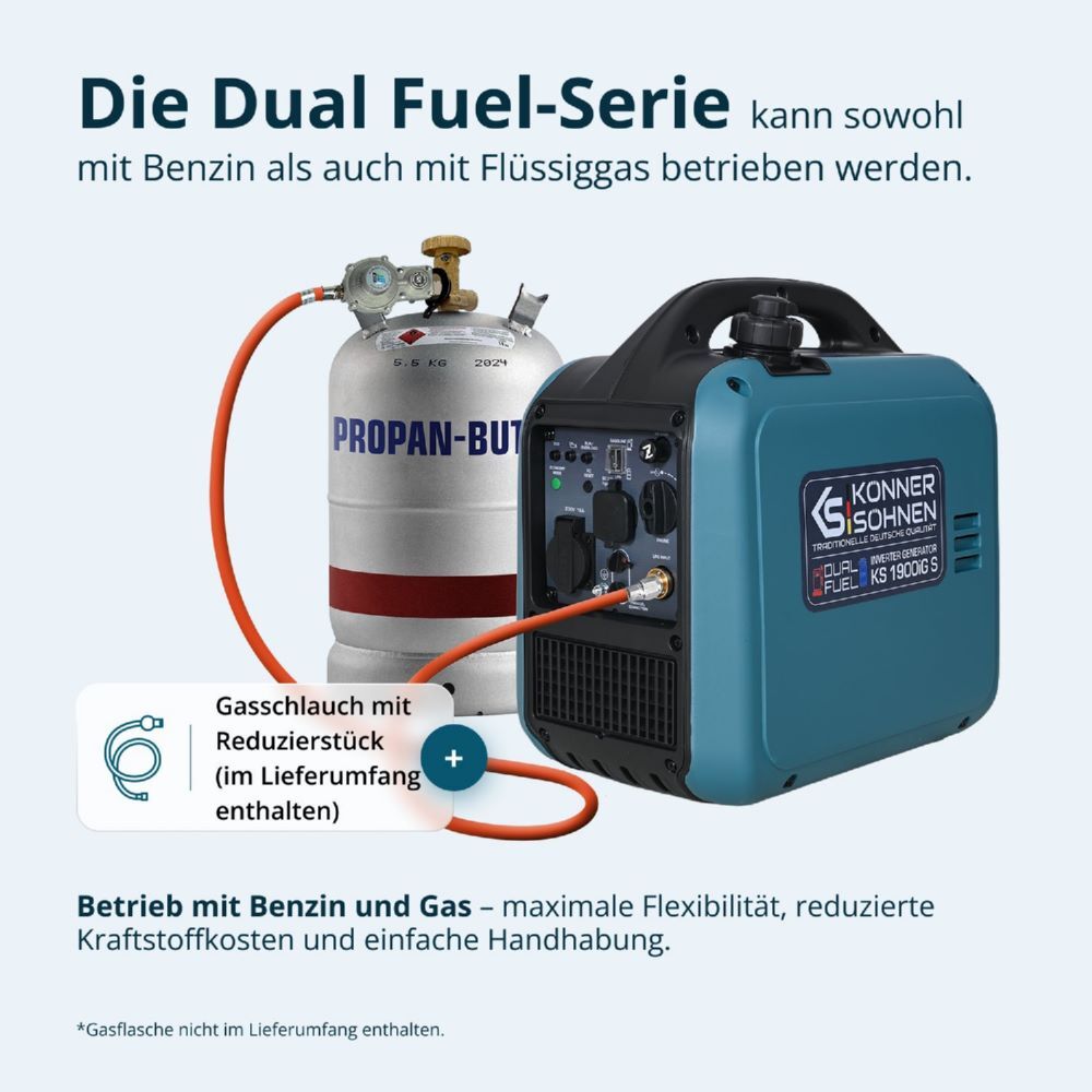 Produktbild Könner & Söhnen Invertergenerator (Gas/Benzin) KS 1900iG S bild 10