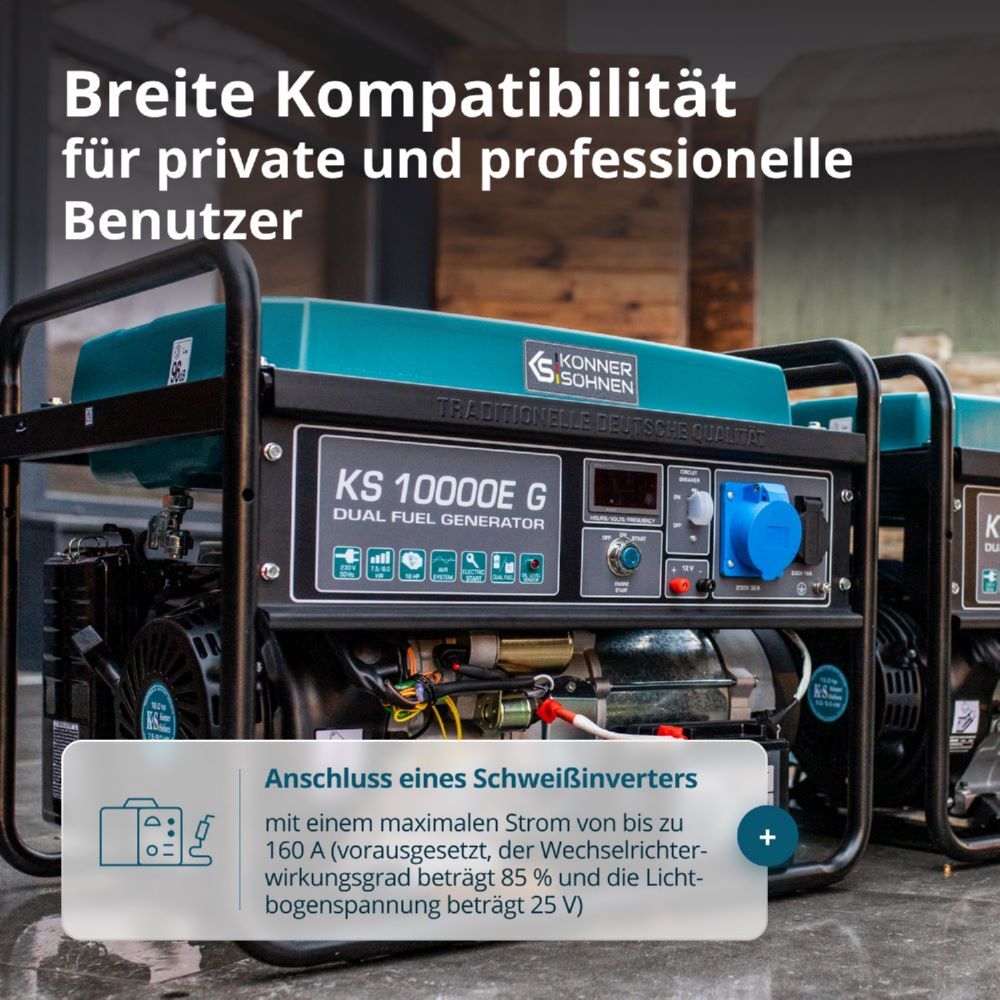 Produktbild Könner & Söhnen LPG/Benzin-Generator  KS 10000E G bild 13