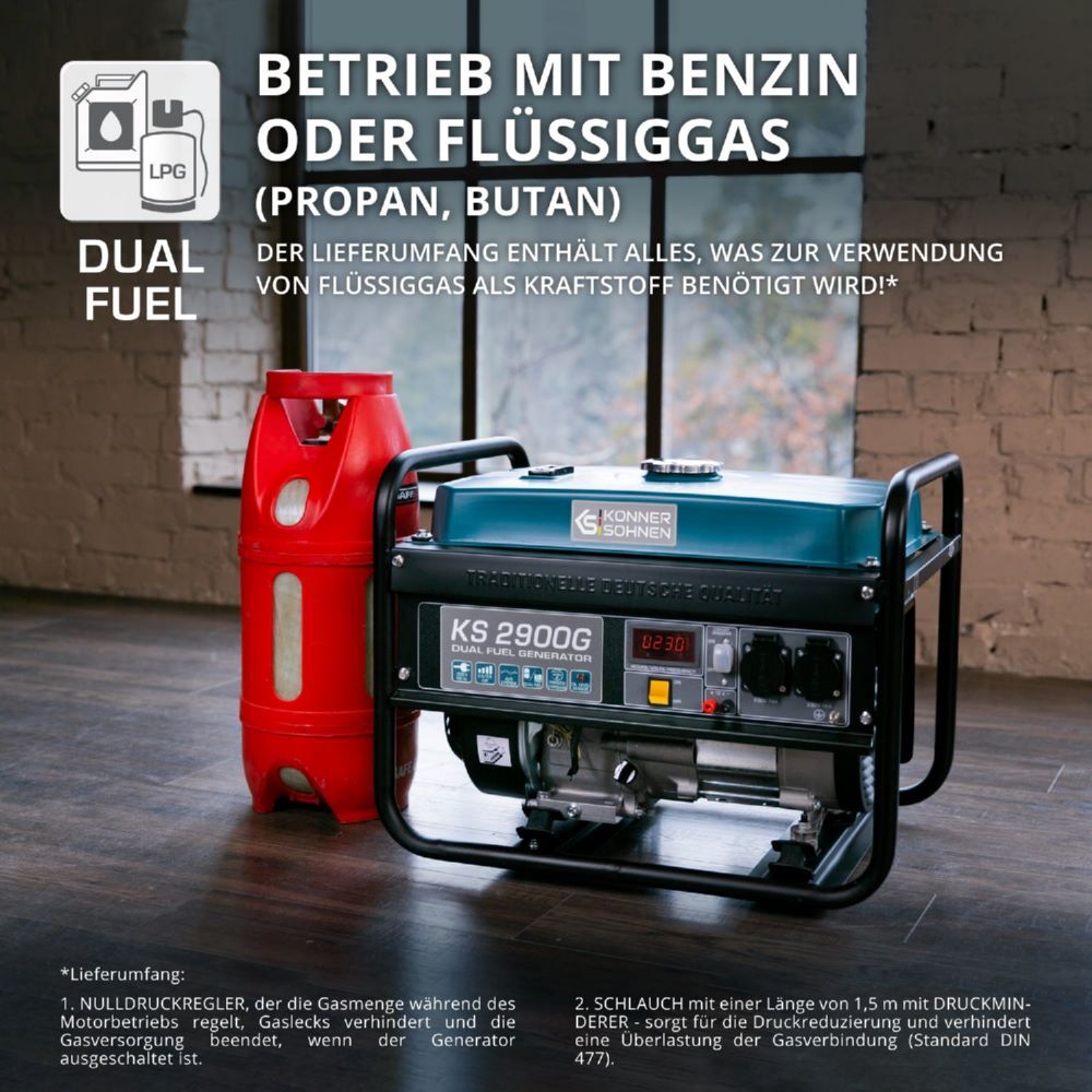 Produktbild Könner & Söhnen LPG/Benzin-Generator  KS 2900G bild 10