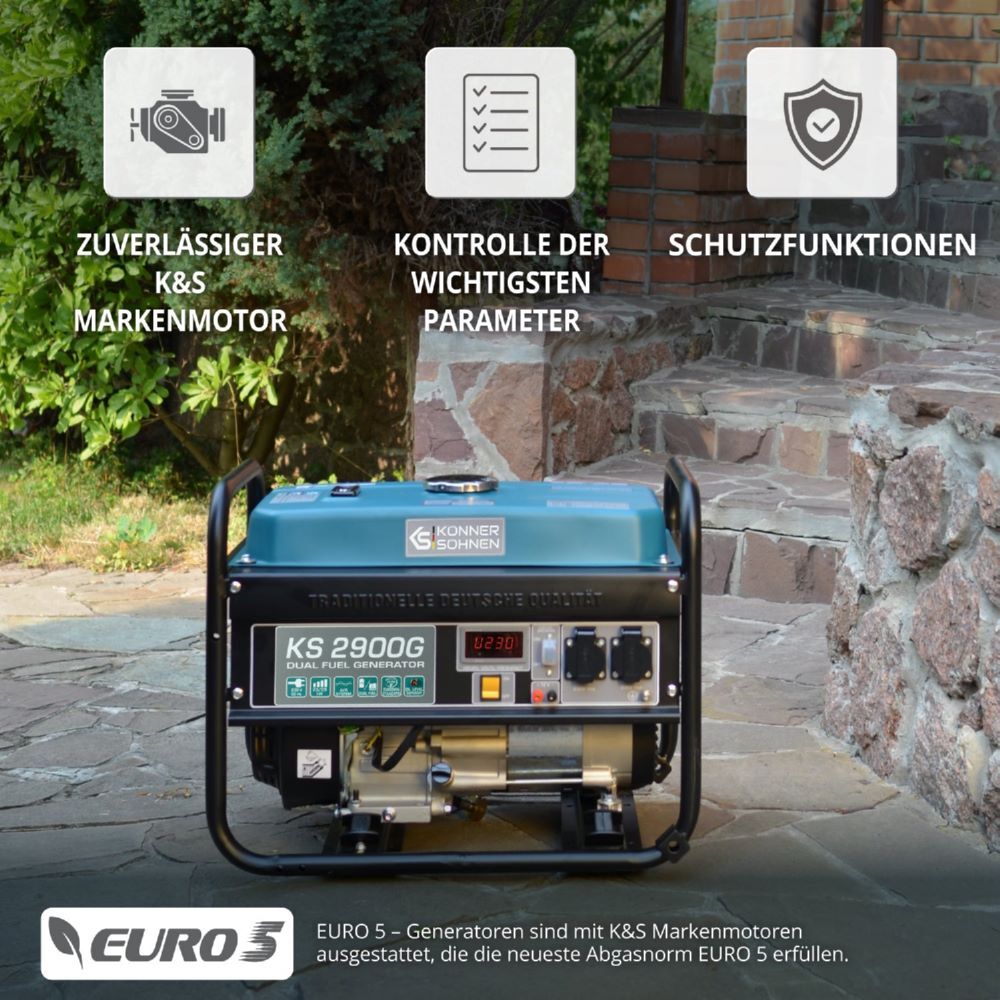 Produktbild Könner & Söhnen LPG/Benzin-Generator  KS 2900G bild 11