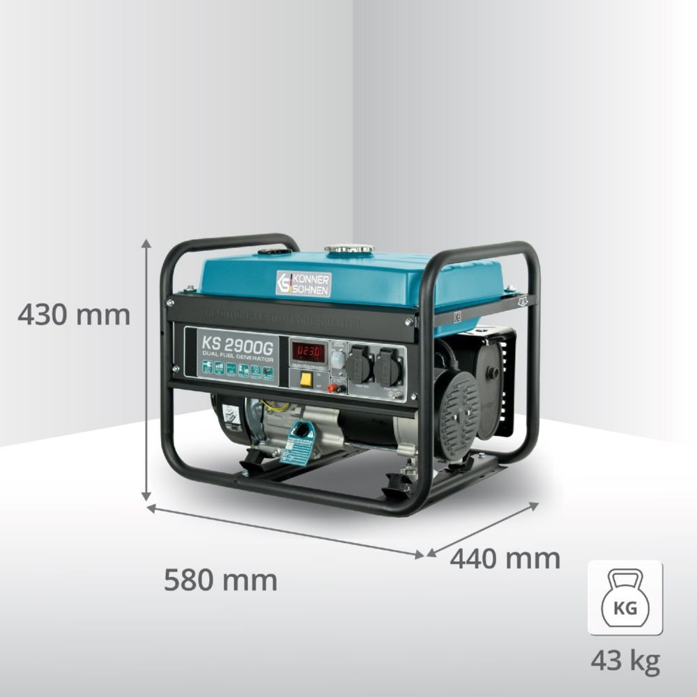 Produktbild Könner & Söhnen LPG/Benzin-Generator  KS 2900G bild 9