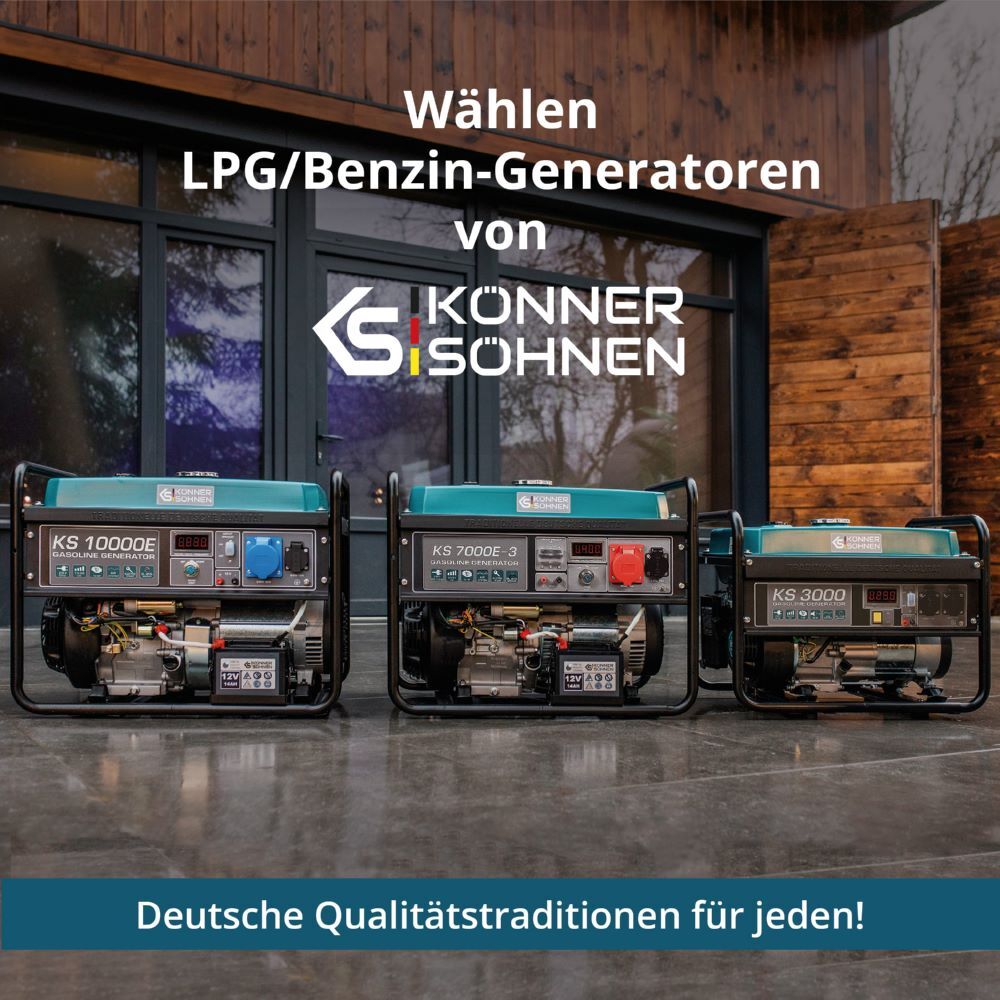 Produktbild Könner & Söhnen LPG/Benzin-Generator  KS 7000E G bild 12
