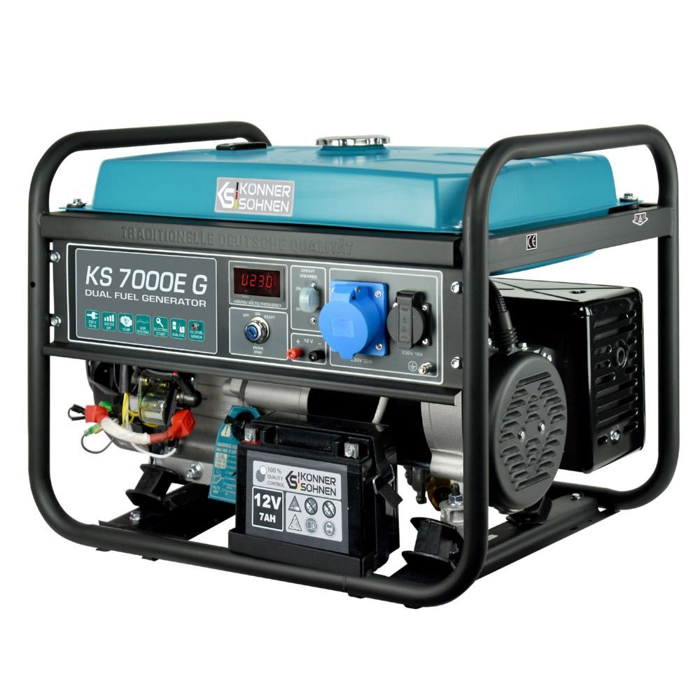 Produktbild Könner & Söhnen LPG Benzin Generator KS 7000E G
