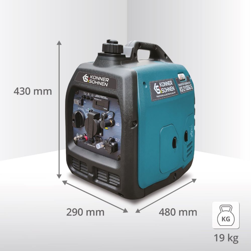 Produktbild Könner & Söhnen LPG/Benzin-Inverter-Generator KS 2100iG S bild 4