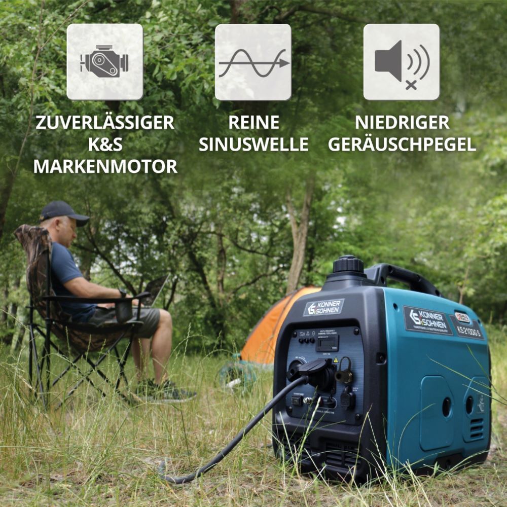 Produktbild Könner & Söhnen LPG/Benzin-Inverter-Generator KS 2100iG S bild 5