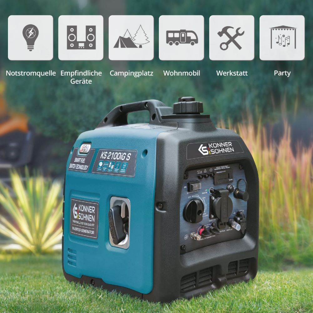 Produktbild Könner & Söhnen LPG/Benzin-Inverter-Generator KS 2100iG S bild 7
