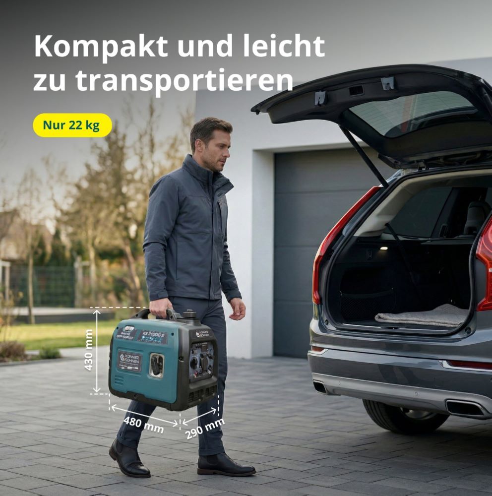 Produktbild Könner & Söhnen LPG/Benzin-Inverter-Generator KS 3100iG S bild 9