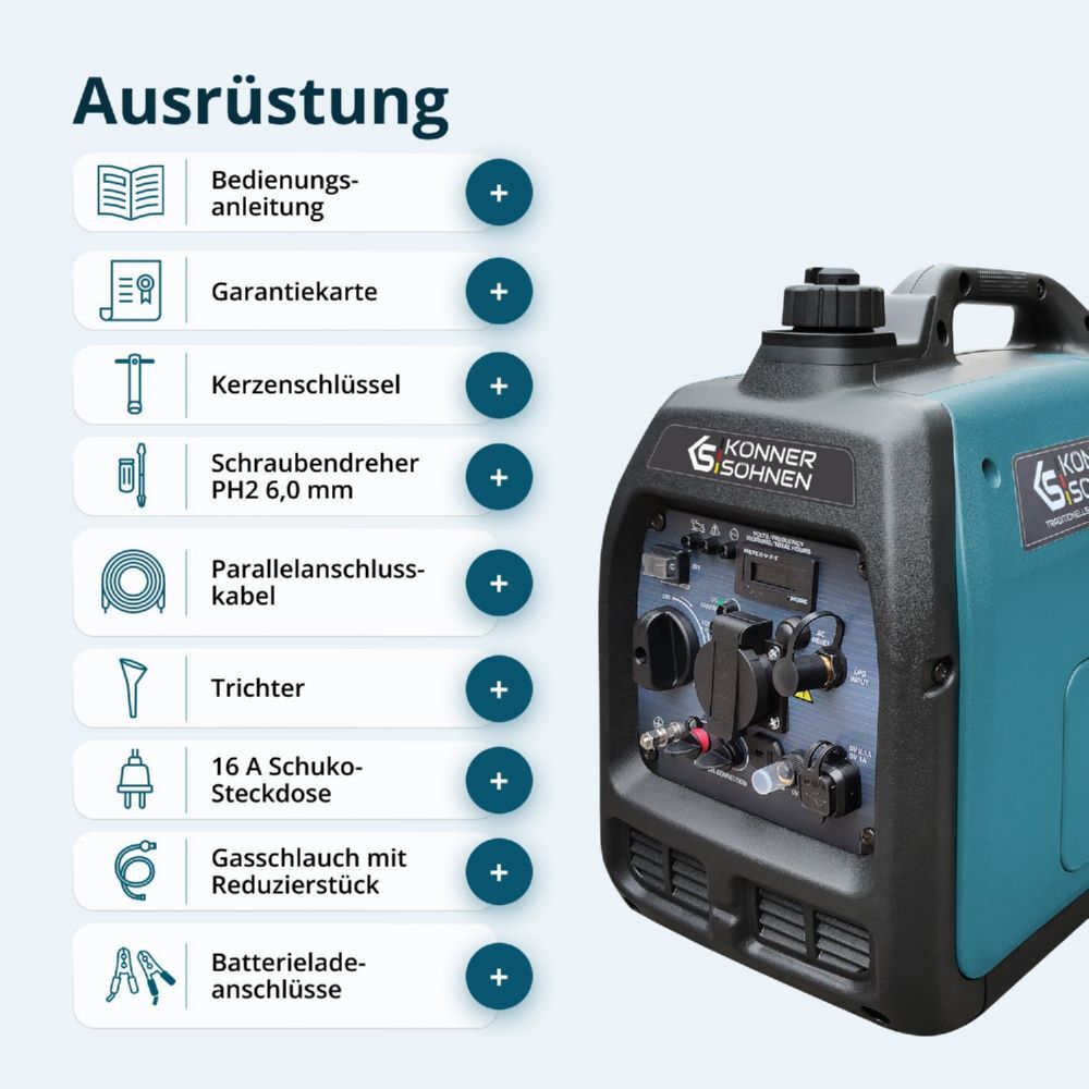 Produktbild Könner & Söhnen LPG/Benzin-Inverter-Generator KS 3100iG S bild 10